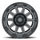 ICON Alloys Recoil, Gloss Black w/Milled Windows, 20x10 / 5x5, -24mm OS, 4.5" BS