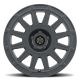 ICON Alloys Ricochet, Satin Black, 15 x 7 / 5 x 100, 15mm Offset, 4.6" BS