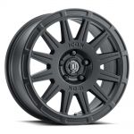 ICON Alloys Ricochet, Satin Black, 17 x 8 / 5 x 108, 38mm Offset, 6" BS