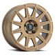 ICON Alloys Ricochet, Satin Gold, 17 x 8 / 5 x 100, 38mm Offset, 6" BS