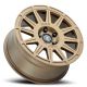 ICON Alloys Ricochet, Satin Gold, 17 x 8 / 5 x 100, 38mm Offset, 6" BS