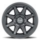 ICON Alloys Rebound SLX, Satin Black, 17 x 8.5 / 6 x 135, 6mm Offset, 5" BS