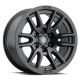 ICON Alloys Vector 6, Satin Black, 17 x 8.5 / 6 x 5.5, 25mm Offset, 5.75" BS