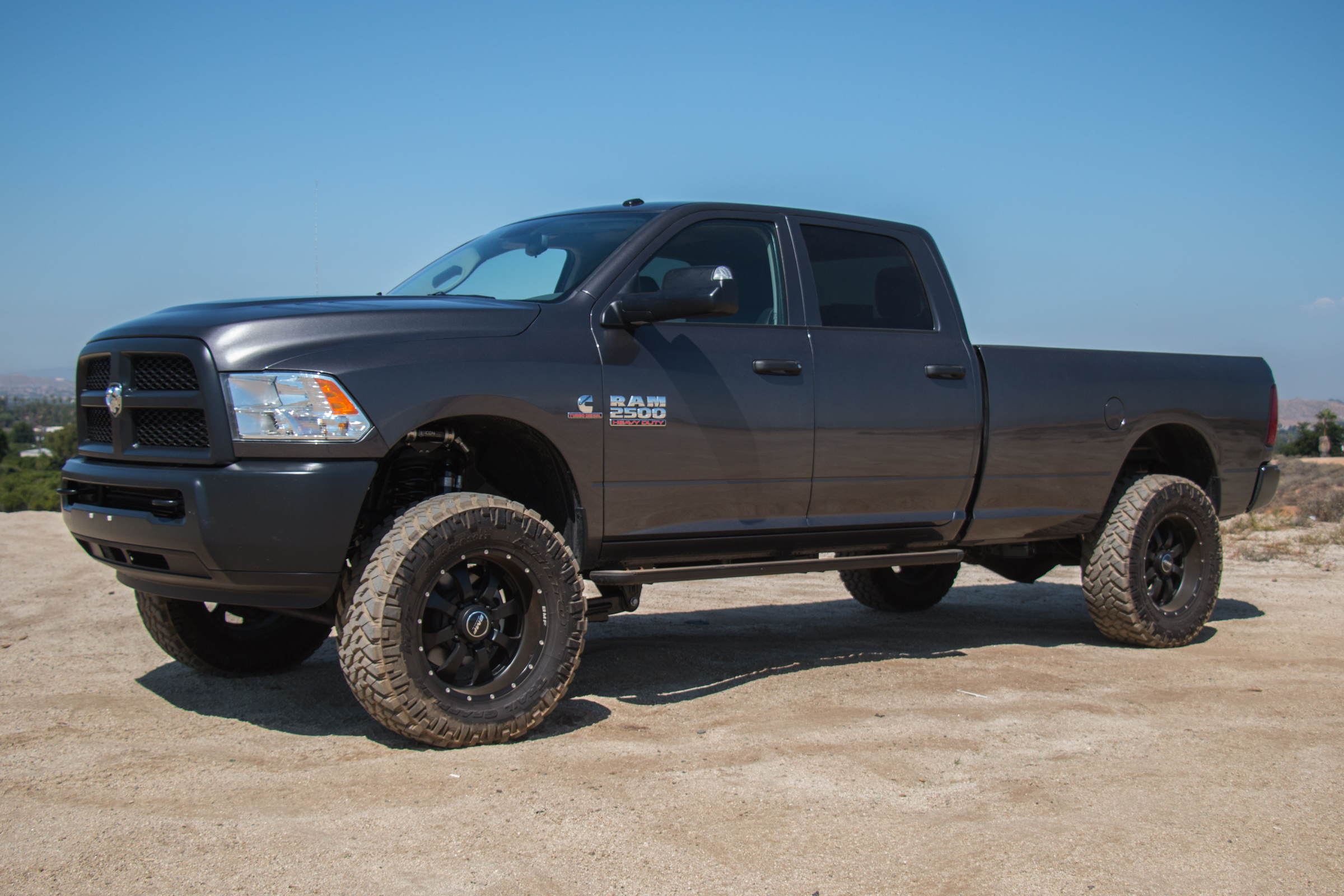ICON 2014-18 Ram 2500 4WD, 4.5" Lift, Stage 2 Suspension System, w/ OEM Air Ride