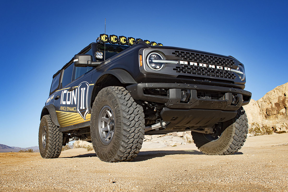 ICON 2021-2023 Ford Bronco, Non-Sasquatch, 3-4" Lift, Stage 7 Suspension System, CDCV, Billet