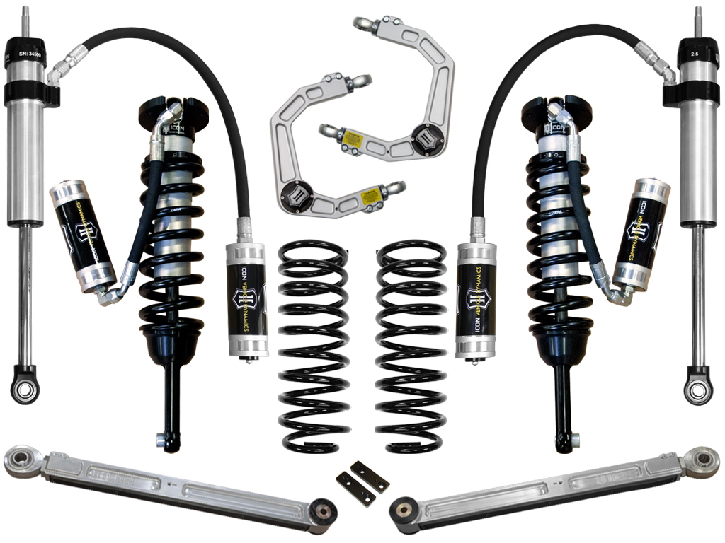 ICON 2010-2024 Toyota 4Runner/2010-2014 Toyota FJ Cruiser, 0-3.5" Lift Stage 5 Suspension System, Billet UCA