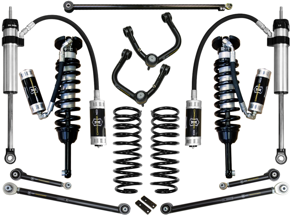 ICON 2010-2024 Toyota 4Runner/2010-2014 Toyota FJ Cruiser, 0-3.5" Lift Stage 6 Suspension System, Tubular UCA