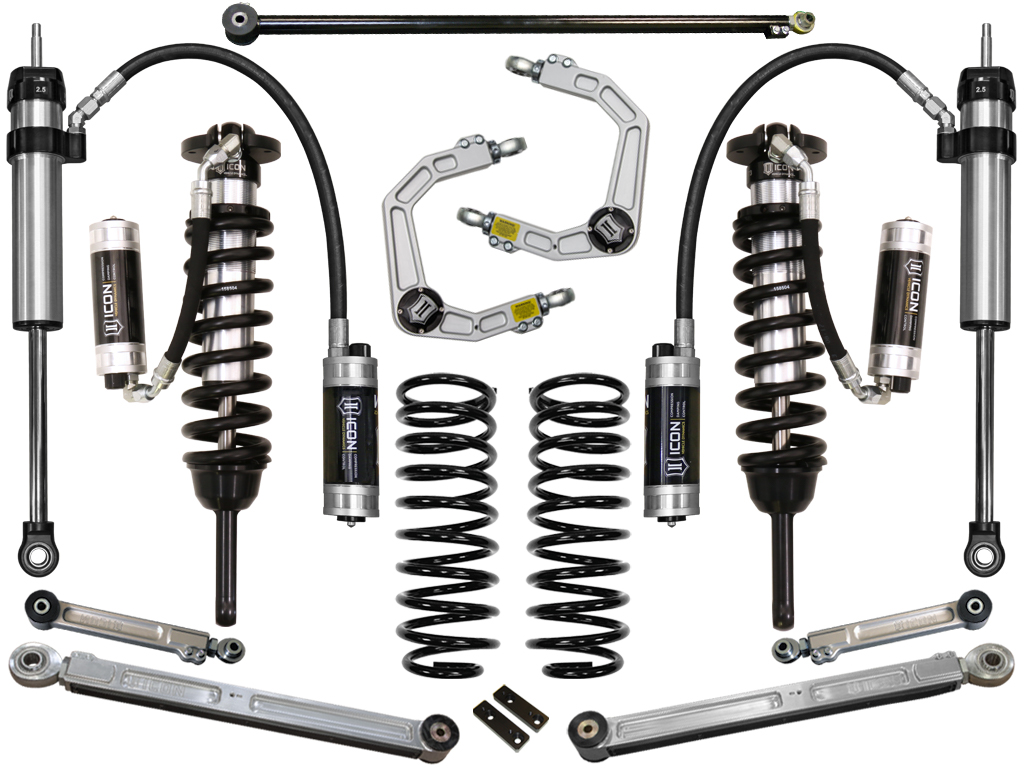 ICON 2010-2024 Toyota 4Runner/2010-2014 Toyota FJ Cruiser, 0-3.5" Lift Stage 7 Suspension System, Billet UCA