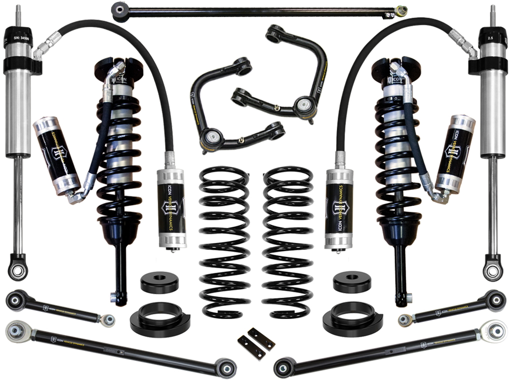 ICON 2003-09 Lexus GX470, 0-3.5" Lift, Stage 6 Suspension System, Tubular UCA