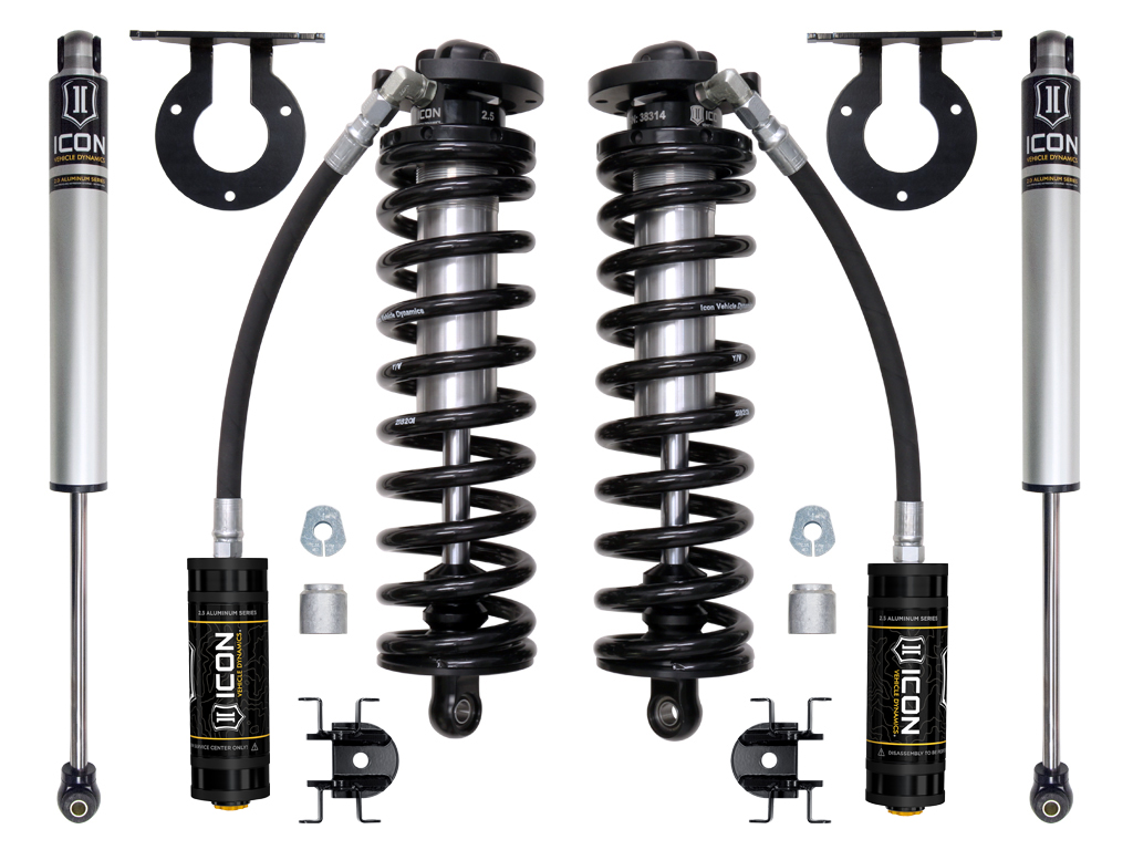 ICON 2017-2024 Ford F-250/F-350 Super Duty 4WD, 2.5-3" Lift, Stage 1 Coilover Conversion System