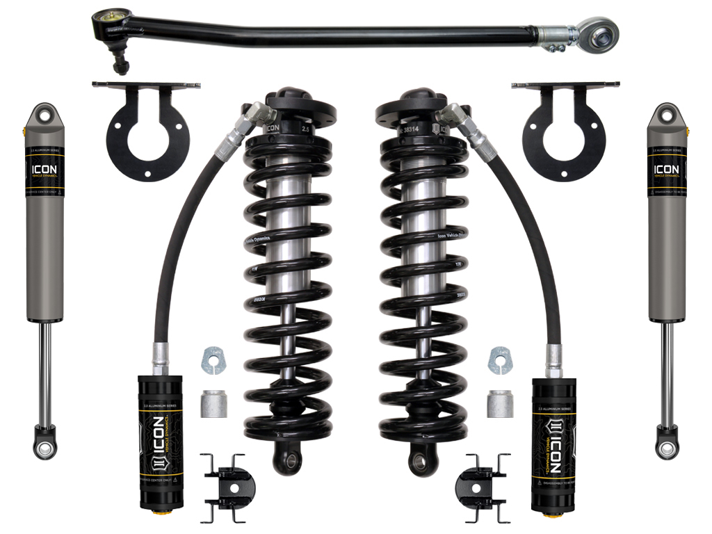 ICON 2017-2024 Ford F-250/F-350 Super Duty 4WD, 2.5-3" Lift, Stage 2 Coilover Conversion System