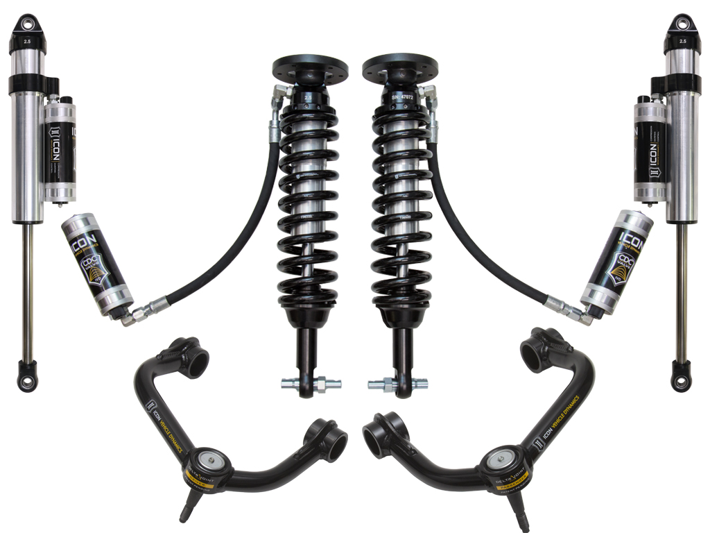 ICON 2015-20 Ford F150 4WD, 2-2.63" Lift, Stage 5 Suspension System, Tubular UCA