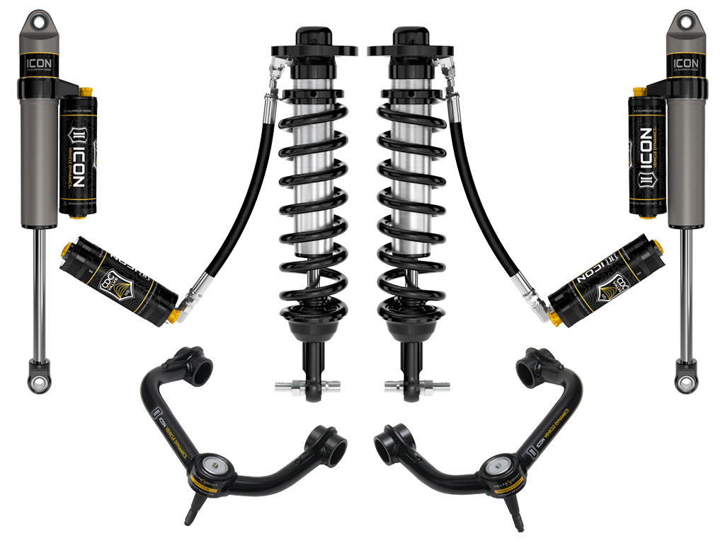 ICON 21-23 Ford F150 2WD, 0-3" Lift, Stage 5 Suspension System, Tubular UCA