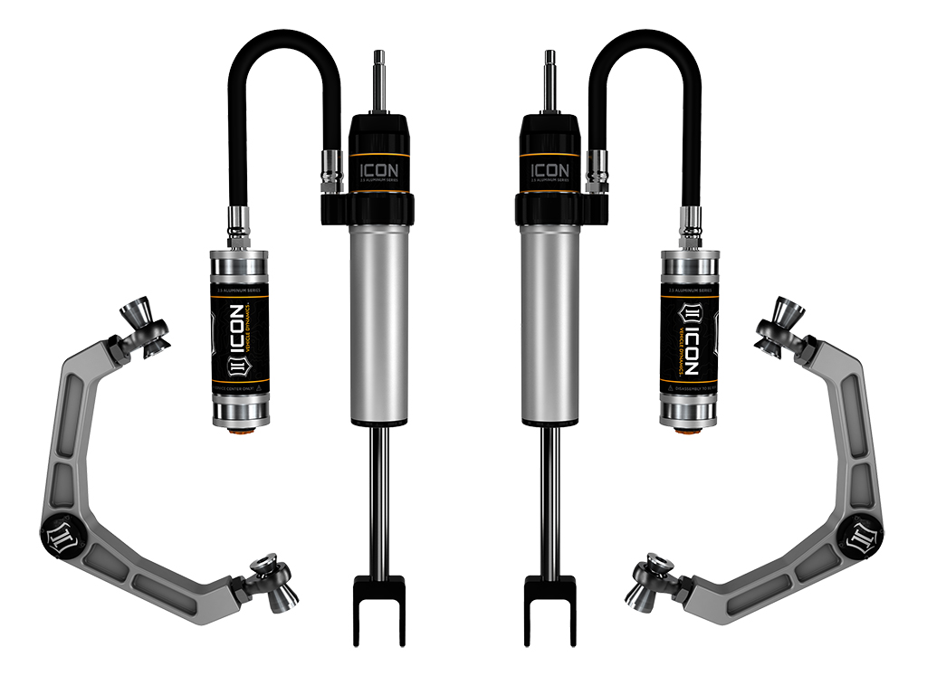 ICON 2020-Up GM 2500/3500 HD, 0-2” Lift, 2.5 VS Shock System RR/CDCV, Billet UCA