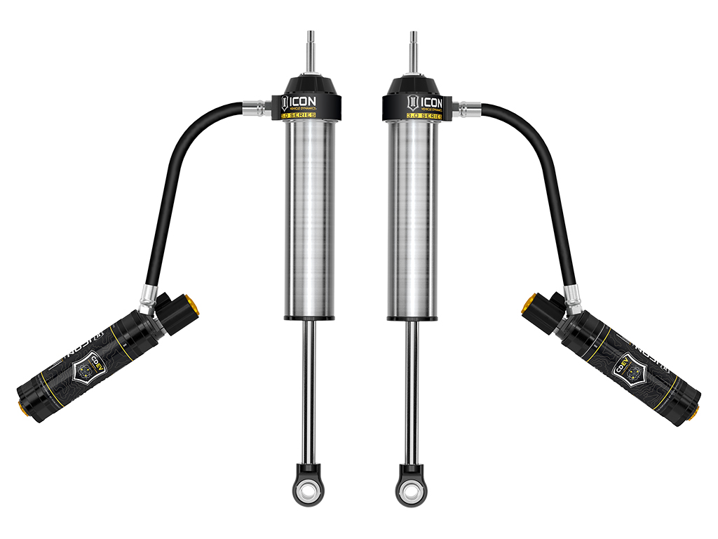 ICON 2022-2024 Toyota Tundra 0-1.5” Lift/2023-2024 Sequoia 0-3" Lift, Rear, V.S. 3.0 Series Shock Absorbers, Remote Reservoir w/ CDEV, Pair