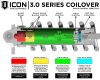 ICON 22-23 Toyota Tundra 1.25-3.25" Lift Stage 5 3.0 Suspension System, Billet