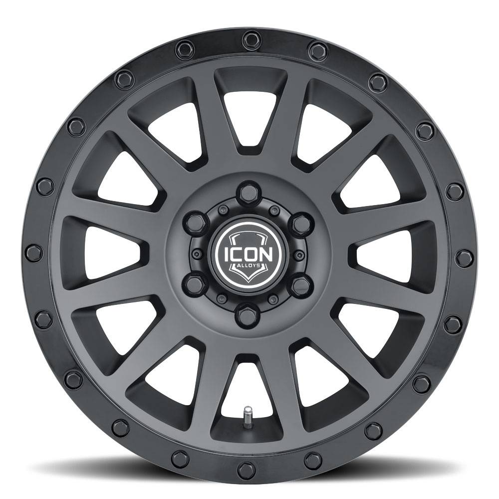 ICON Alloys Compression, Double Black, 17 x 8.5 / 5 x 150, 25mm Offset, 5.75" BS