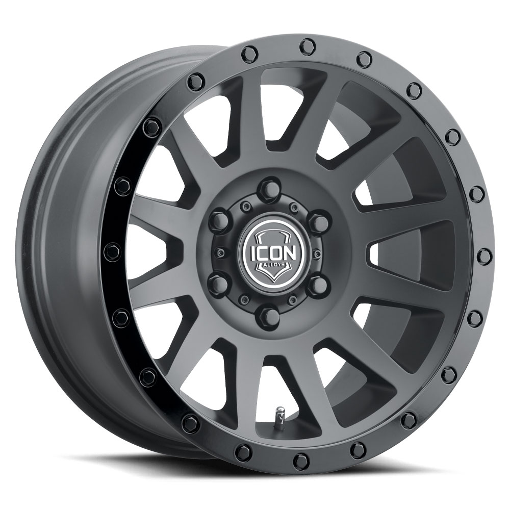 ICON Alloys Compression, Double Black, 17 x 8.5 / 5 x 150, 25mm Offset, 5.75" BS