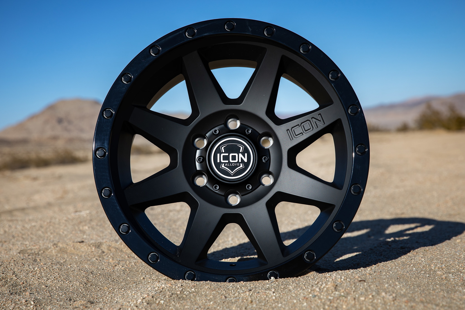 ICON Alloys Rebound, Double Black, 17 x 8.5 / 5 x 150, 25mm Offset, 5.75" BS