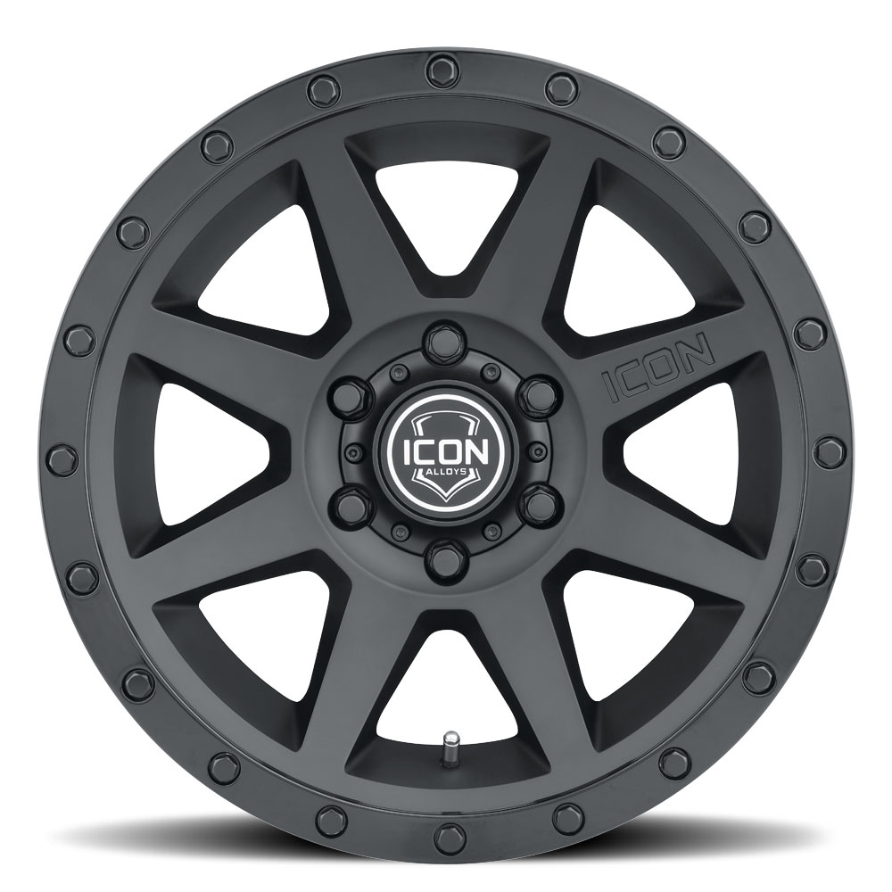 ICON Alloys Rebound, Double Black, 17 x 8.5 / 5 x 150, 25mm Offset, 5.75" BS