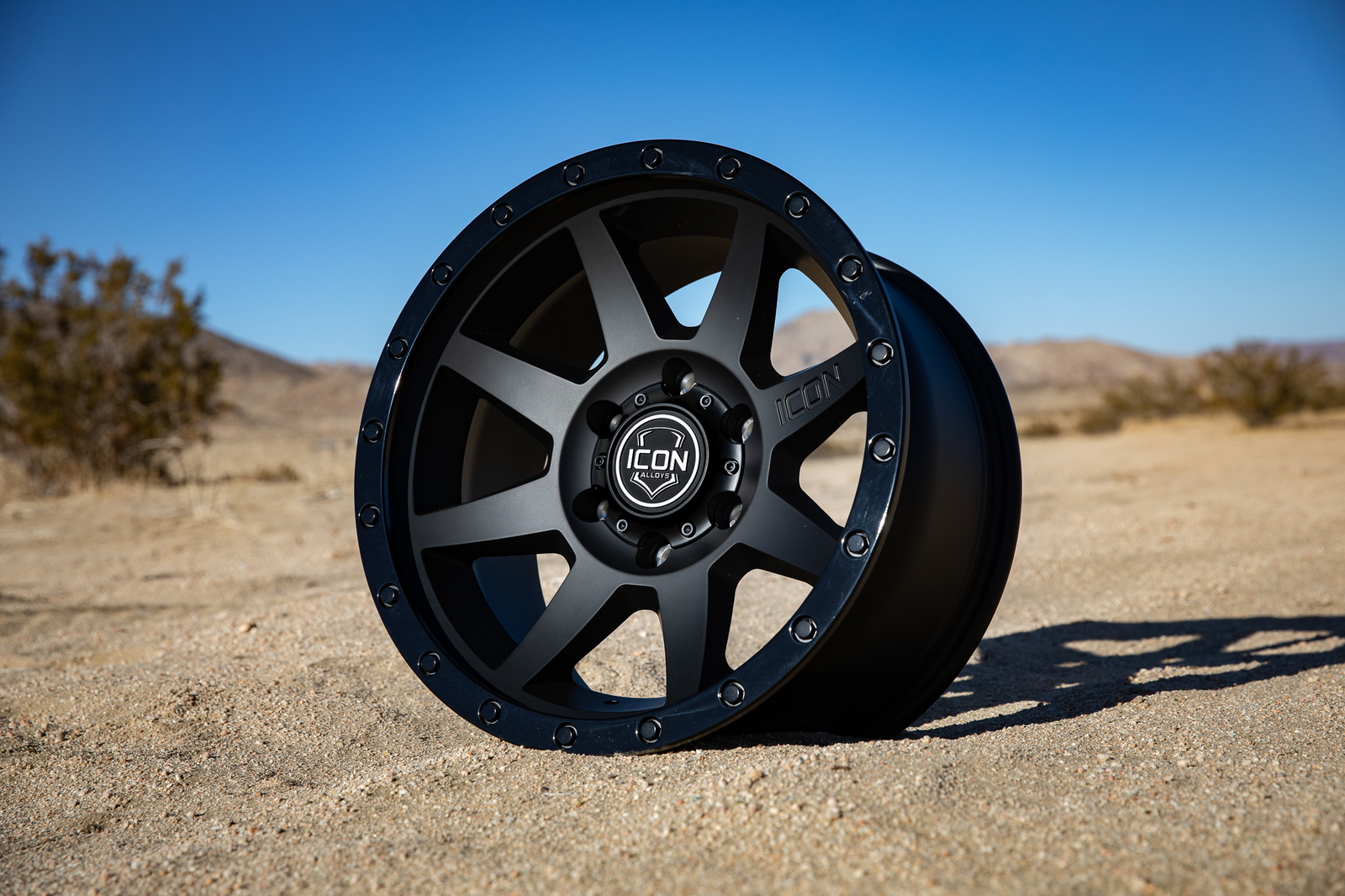 ICON Alloys Rebound, Double Black, 17 x 8.5 / 6 x 135, 6mm Offset, 5" BS