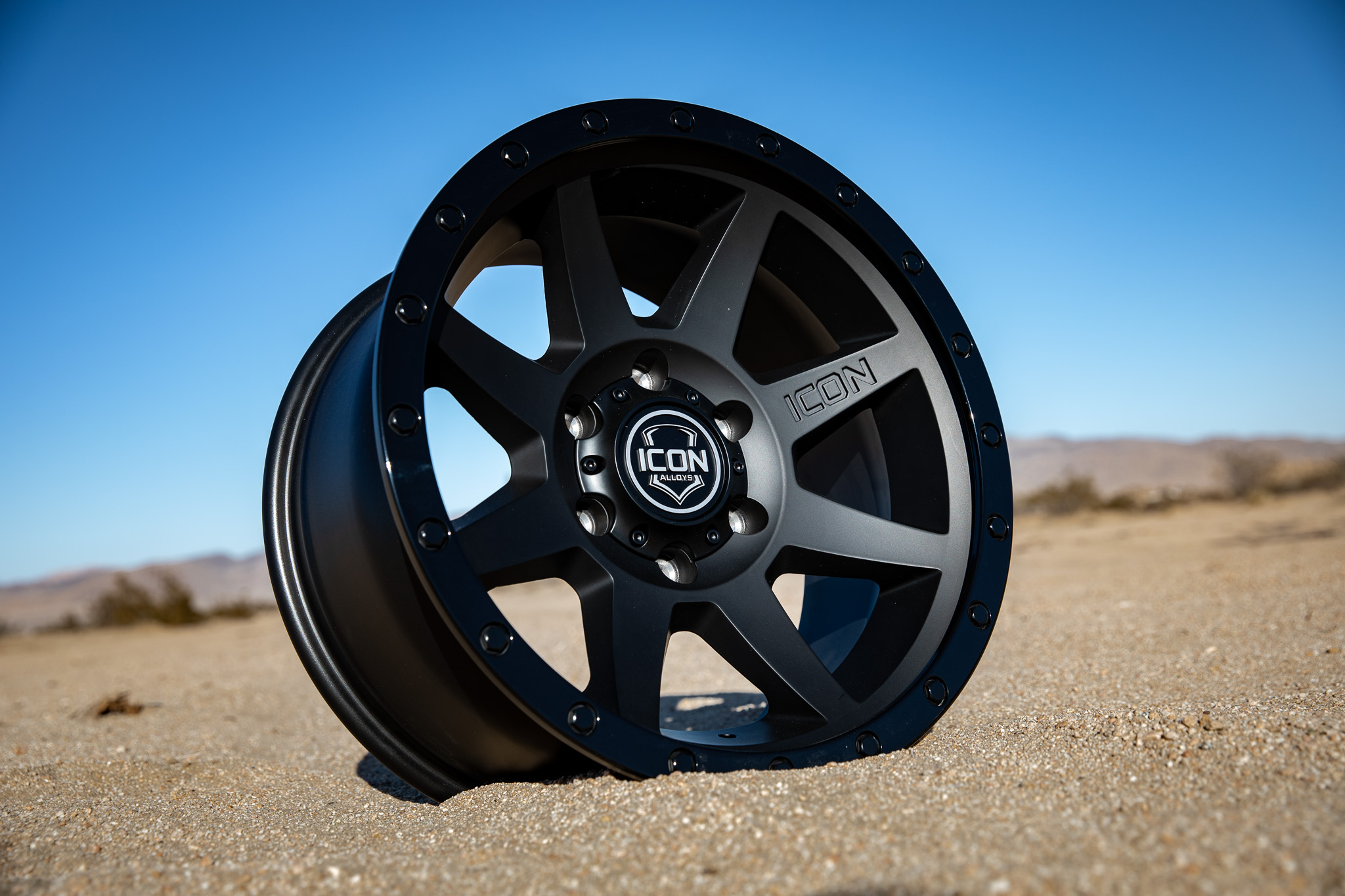 ICON Alloys Rebound, Double Black, 17 x 8.5 / 6 x 135, 6mm Offset, 5" BS