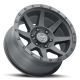 ICON Alloys Rebound, Double Black, 18 x 9 / 6 x 5.5, 25mm Offset, 6" BS