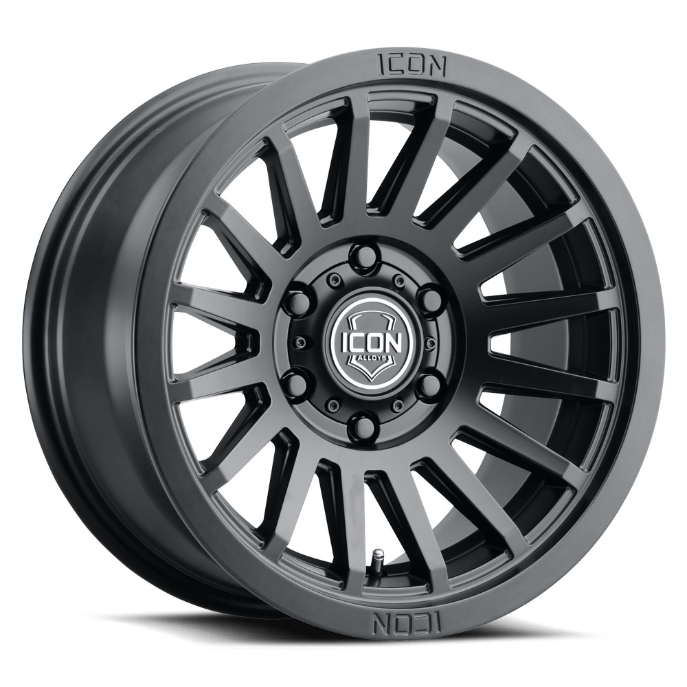 ICON Alloys Recon SLX, Satin Black, 17 x 8.5 / 5 x 5, -6mm Offset, 4.5" BS