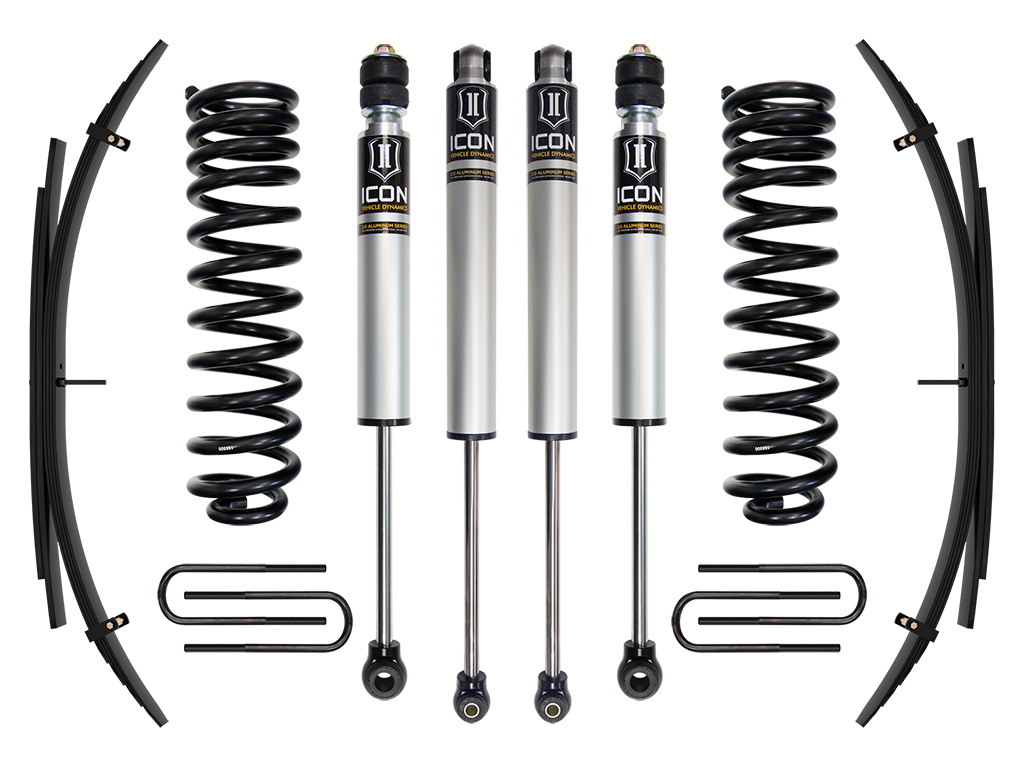 ICON 2011-2016 Ford F-250/F-350 Super Duty 4WD Diesel, 2.5" Lift, Stage 1 Suspension System w/ Expansion Packs