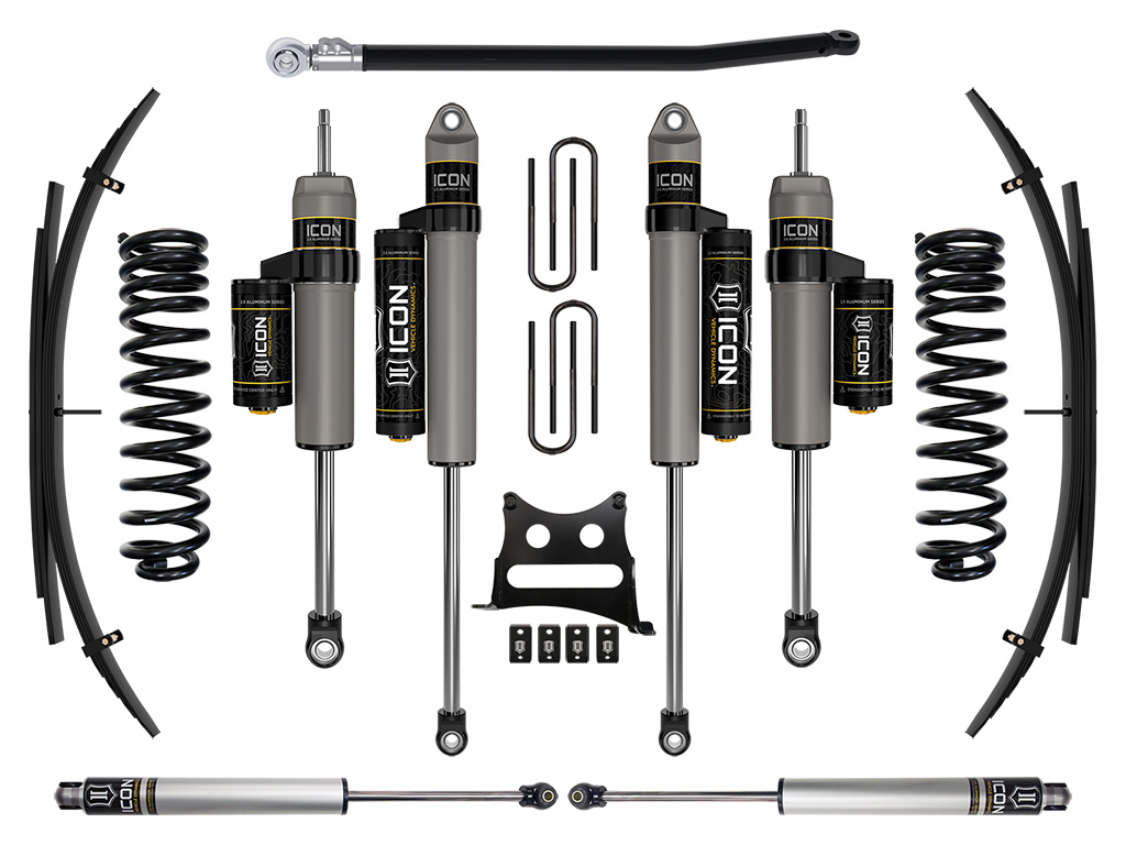 ICON 2011-2016 Ford F-250/F-350 Super Duty 4WD Diesel, 2.5" Lift, Stage 4 Suspension System w/ Expansion Packs