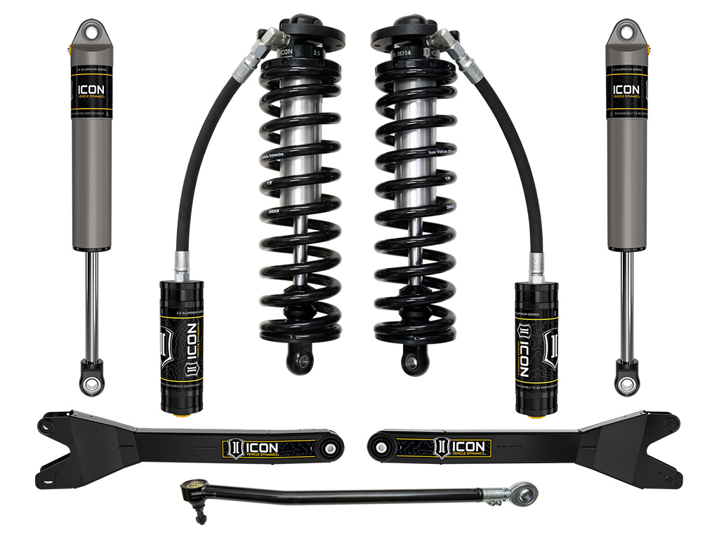 ICON 2023-2024 Ford F-250/F-350 Super Duty 4WD, 2.5-3" Lift, Stage 2 Coilover Conversion System w/ Radius Arms