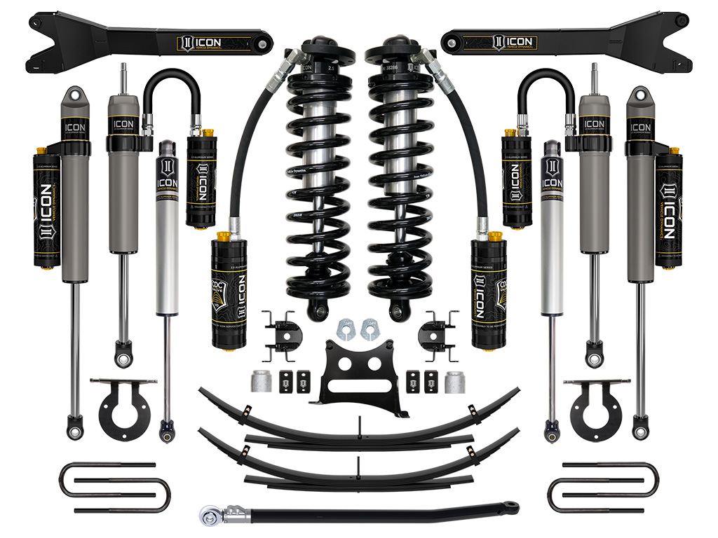 ICON 11-16 Ford F250/F350, 2.5-3" Lift, Stage 6 Coilover System w/ Leaf Springs