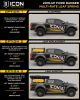 ICON 19-21 Ford Ranger, 0-3.5" Lift, Stage 6 Susp System, Tubular UCA Al Knuckle