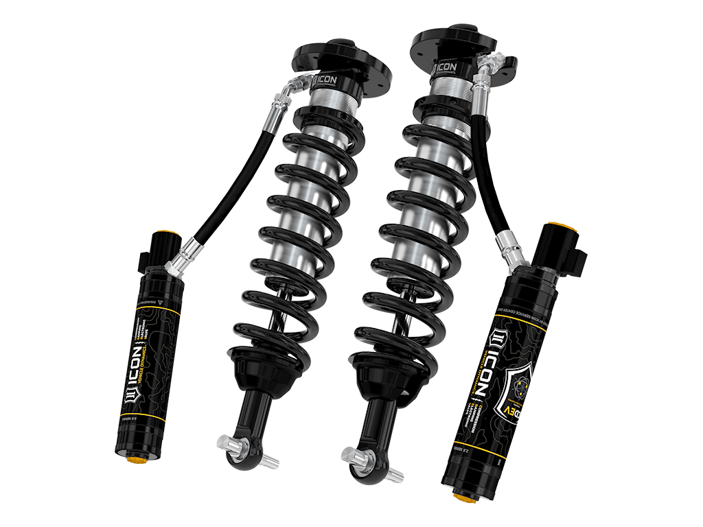 ICON 2022-2023 Ford F-150 Lightning, Lowered 0-2", 2.5 VS Remote Reservoir CDEV Coilover Kit, Front