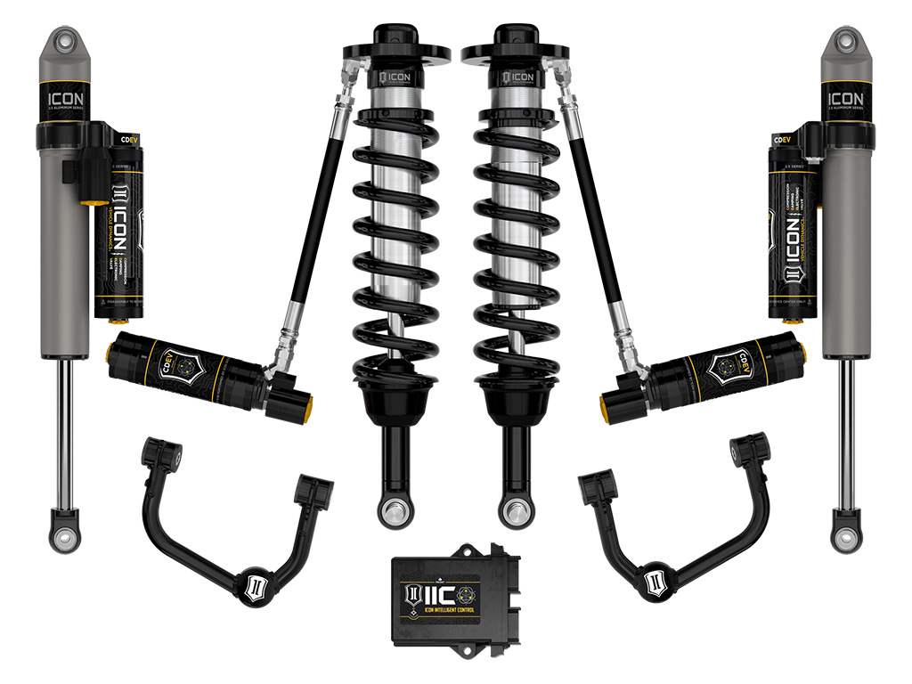 ICON 2021-2023 Ford F-150 4WD, 2.75-3.5" Lift, Stage 5 Suspension System, Tubular UCA