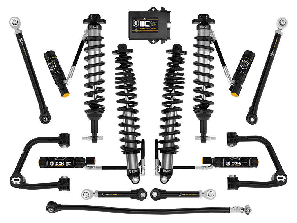 ICON 2021-2023 Bronco Sasquatch, 2-3" Lift, Stage 8 Suspension System, Tubular UCA, Heavy Rate Rear Spring