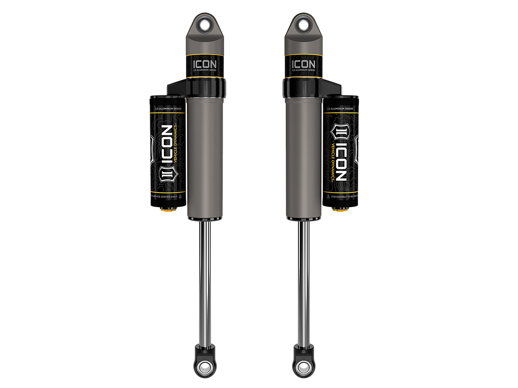 ICON 2021-2024 Ford F-150 4WD/F-150 Tremor, 0-2" Lift, Rear, V.S. 2.5 Aluminum Series Shock Absorbers, Piggyback Reservoir, Pair