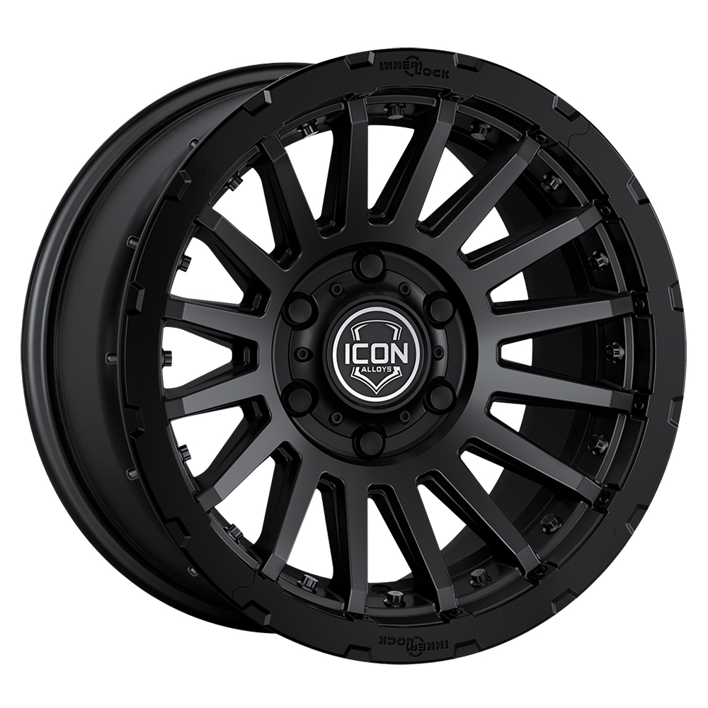 ICON Alloys Recon Pro, Satin Black, 17 x 8.5 / 5 x 150, 25mm Offset, 5.75" BS