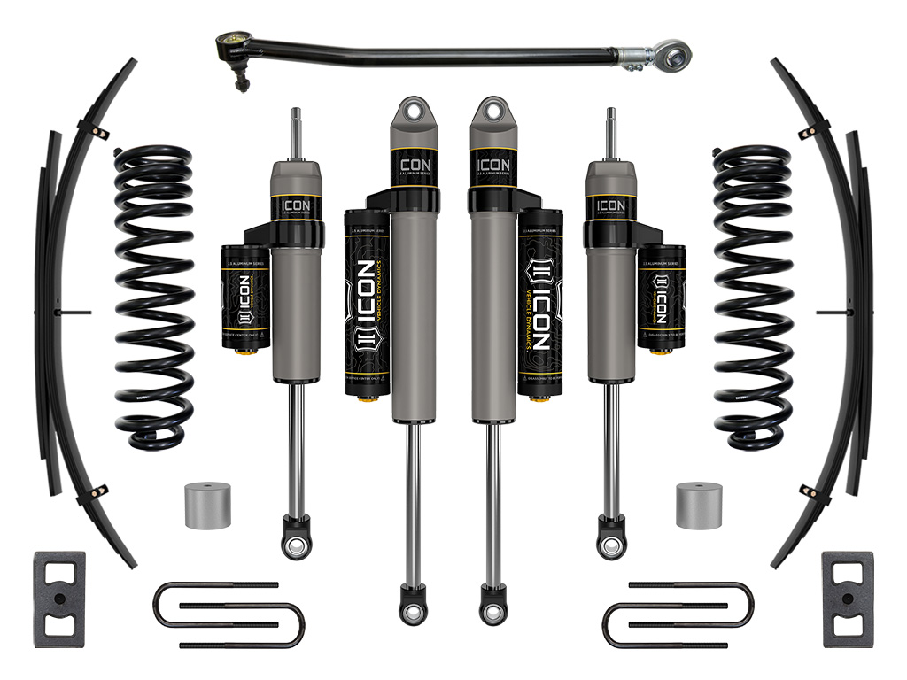 ICON 2023-2024 Ford F-250/F-350 Super Duty 4WD Diesel, 2.5" Lift, Stage 3 Suspension System w/ Expansion Packs