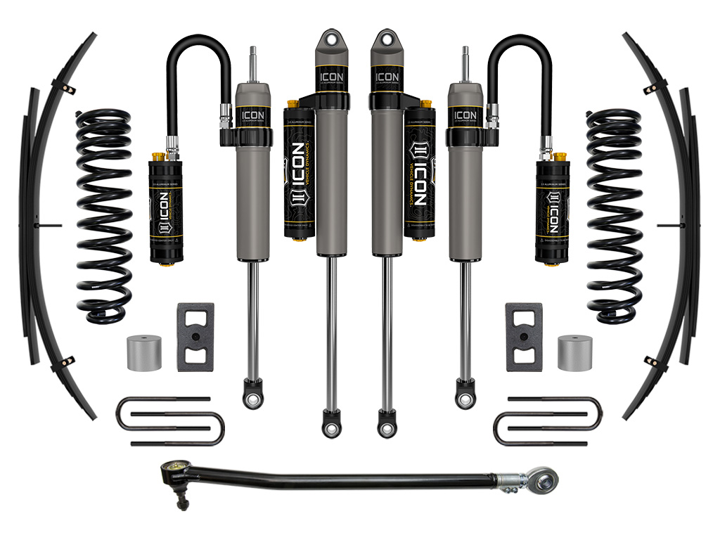 ICON 2023 Ford F-250/F-350 Super Duty 4WD Diesel, 2.5" Lift, Stage 4 Suspension System w/ Expansion Packs