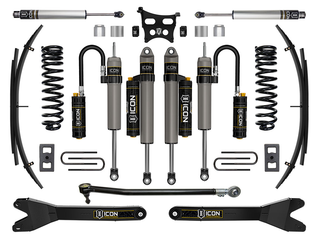 ICON 2023-2024 Ford F-250/F-350 Super Duty 4WD Gas, 2.5" Lift, Stage 5 Suspension System w/ Radius Arms and Expansion Packs