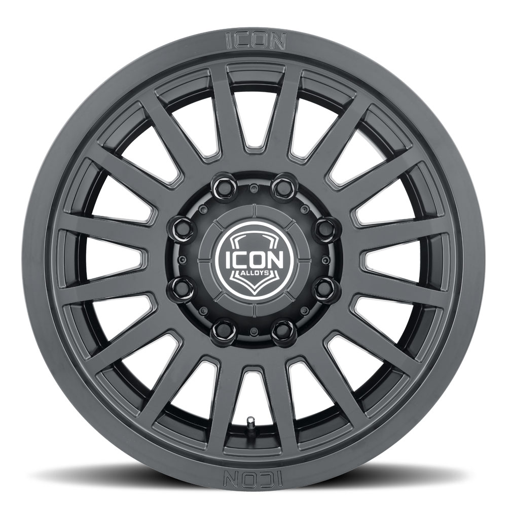 ICON Alloys Recon SLX, Satin Black, 18 x 9 / 8 x 6.5, 12mm Offset, 5.5" BS