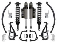 ICON 2021-2023 Ford F-150 4WD, 3.5-4.5" Lift, Stage 2 Suspension System, Tubular UCA w/ Leaf Packs