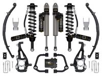 ICON 2021-2023 Ford F-150 4WD, 3.5-4.5" Lift, Stage 5 Suspension System, Tubular UCA w/ Leaf Packs