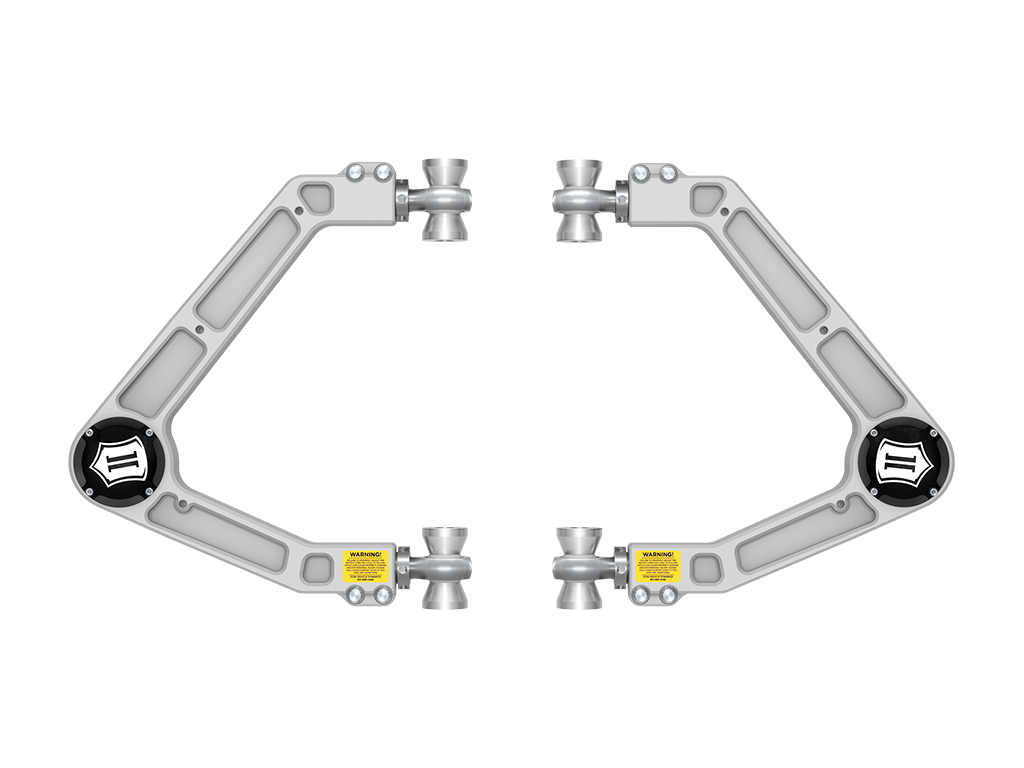 ICON 2023-2024 GMC Canyon/Chevrolet Colorado Trail Boss & ZR2, Billet Upper Control Arms, w/ Delta Joint PRO