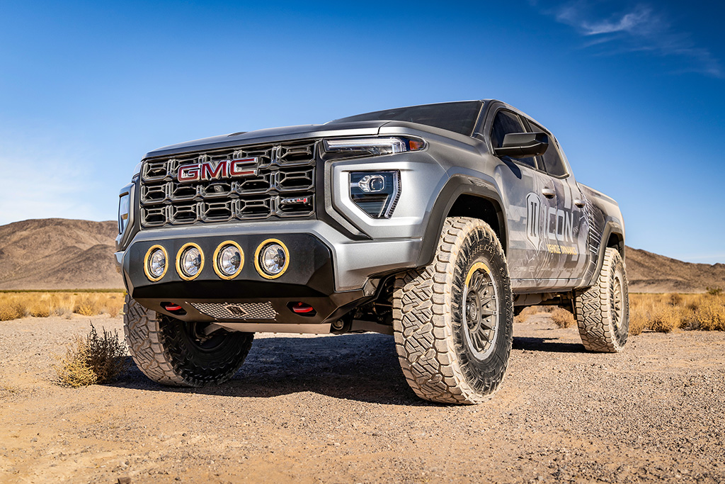 ICON 2023-2024 GMC Canyon AT4, Denali, & Elevation/Chevrolet Colorado Trail Boss, 1.75-2.5" Lift, Stage 2 Suspension System w/ Billet Upper Control Arms