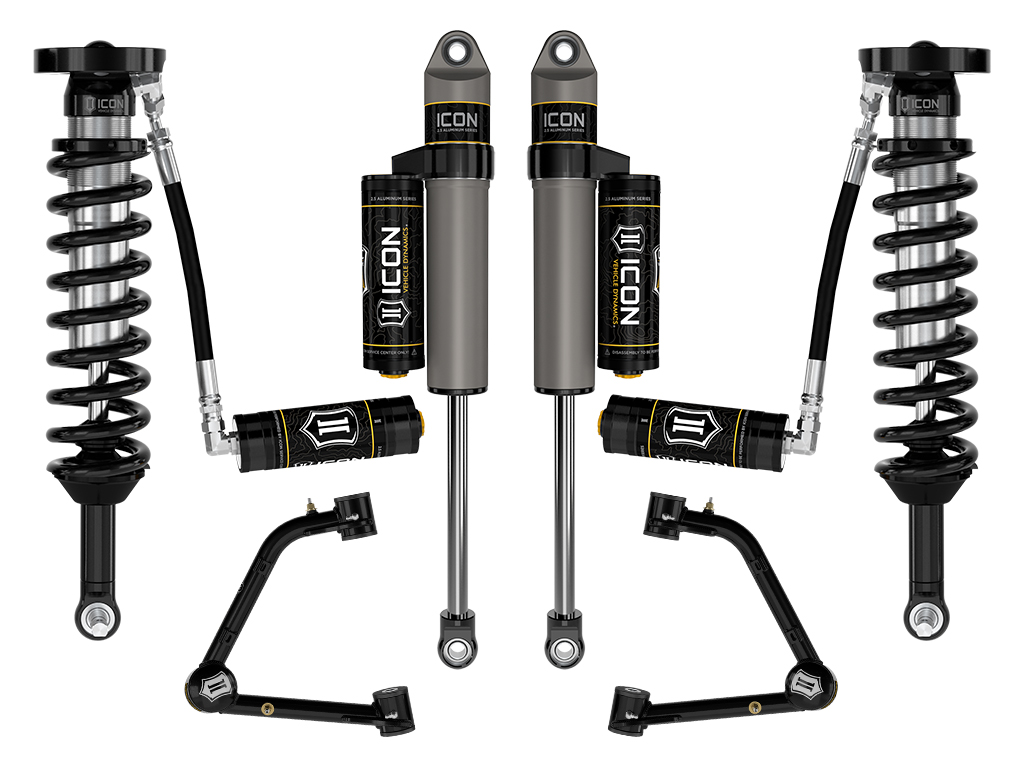 ICON 2023-2024 Chevrolet Colorado WT, LT, & Z71, 1.75-2.5" Lift, Stage 4 Suspension System w/ Tubular Upper Control Arms