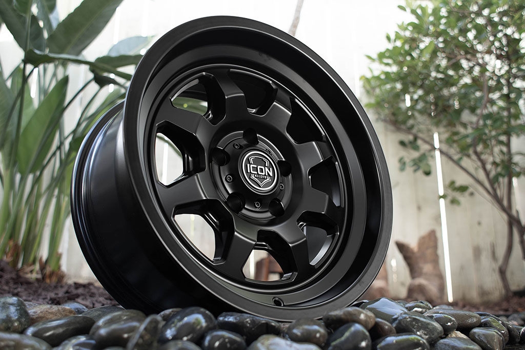 ICON Alloys Nuevo, Satin Black, 17 x 8.5 / 6 x 135, 6mm Offset, 5" BS