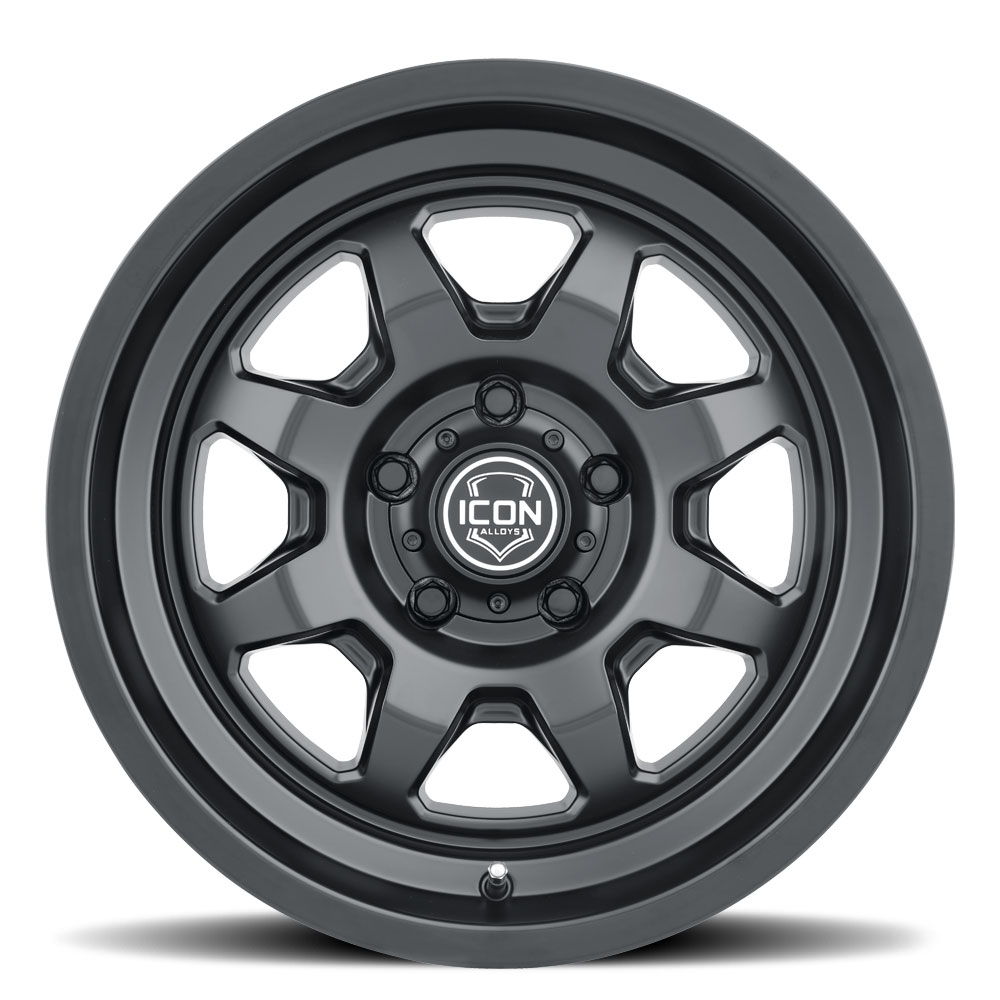 ICON Alloys Nuevo, Satin Black, 17 x 8.5 / 6 x 135, 6mm Offset, 5" BS