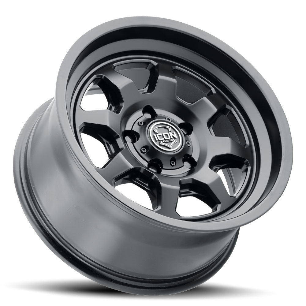 ICON Alloys Nuevo, Satin Black, 17 x 8.5 / 6 x 135, 6mm Offset, 5" BS